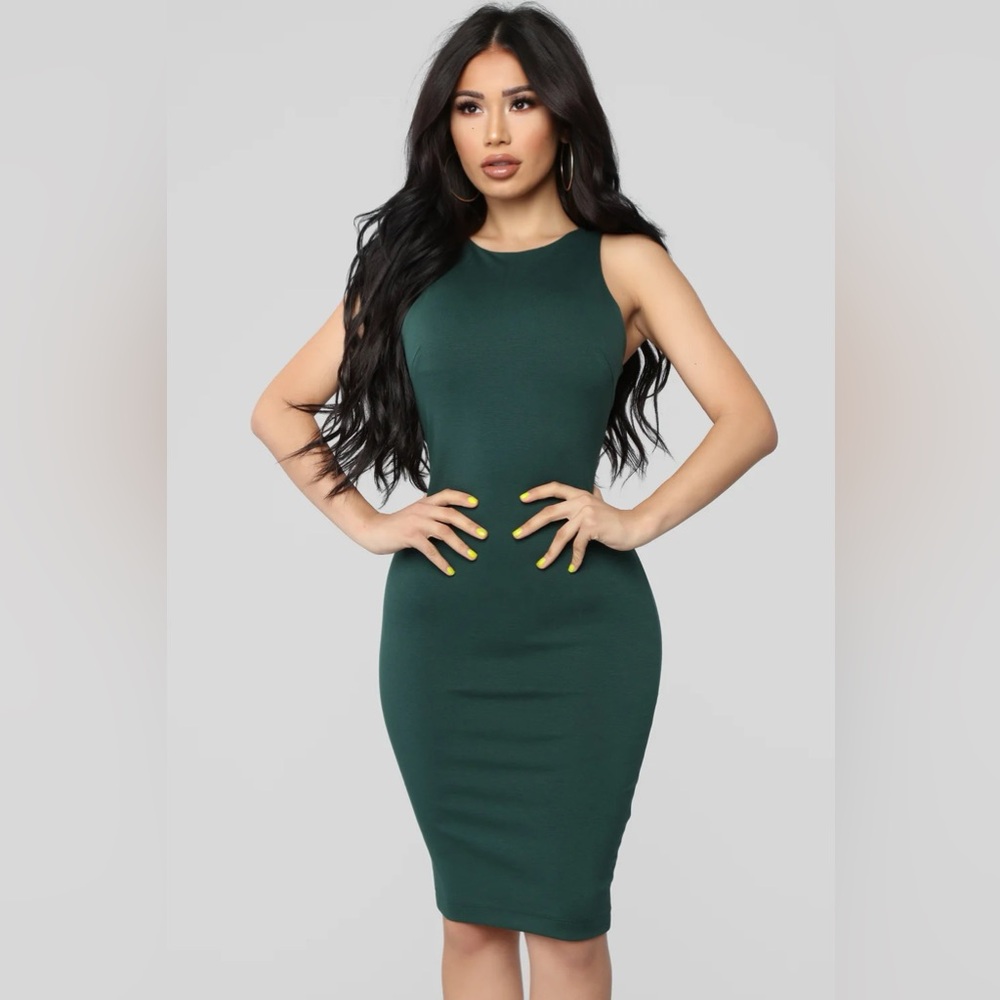 Fashion Nova Sculpting Midi Dress